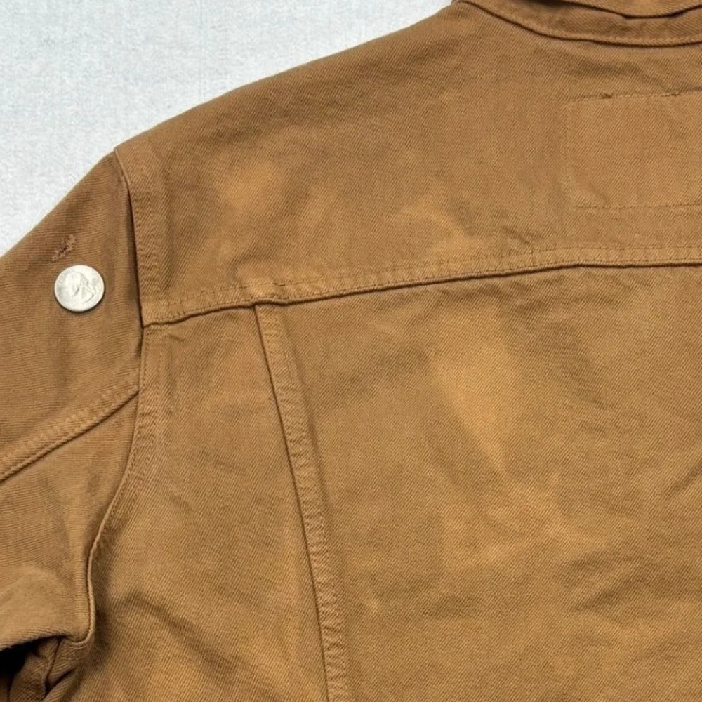 Levis Mens XXL Brown Duck Canvas Type III Trucker Jacket Distressed Workwear